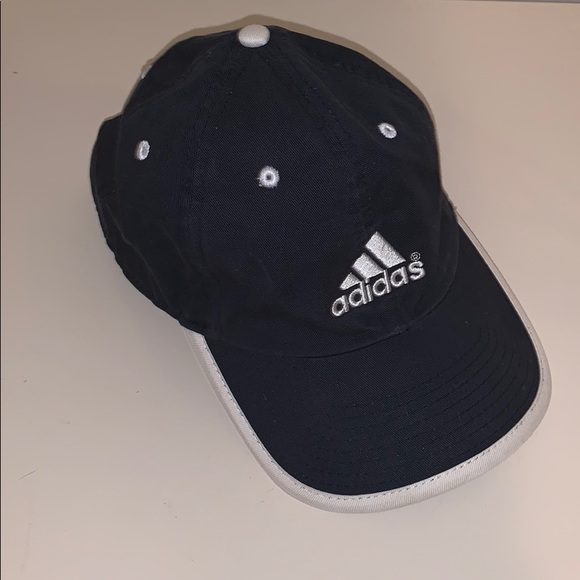 adidas Accessories - ADIDAS dark blue and white hat